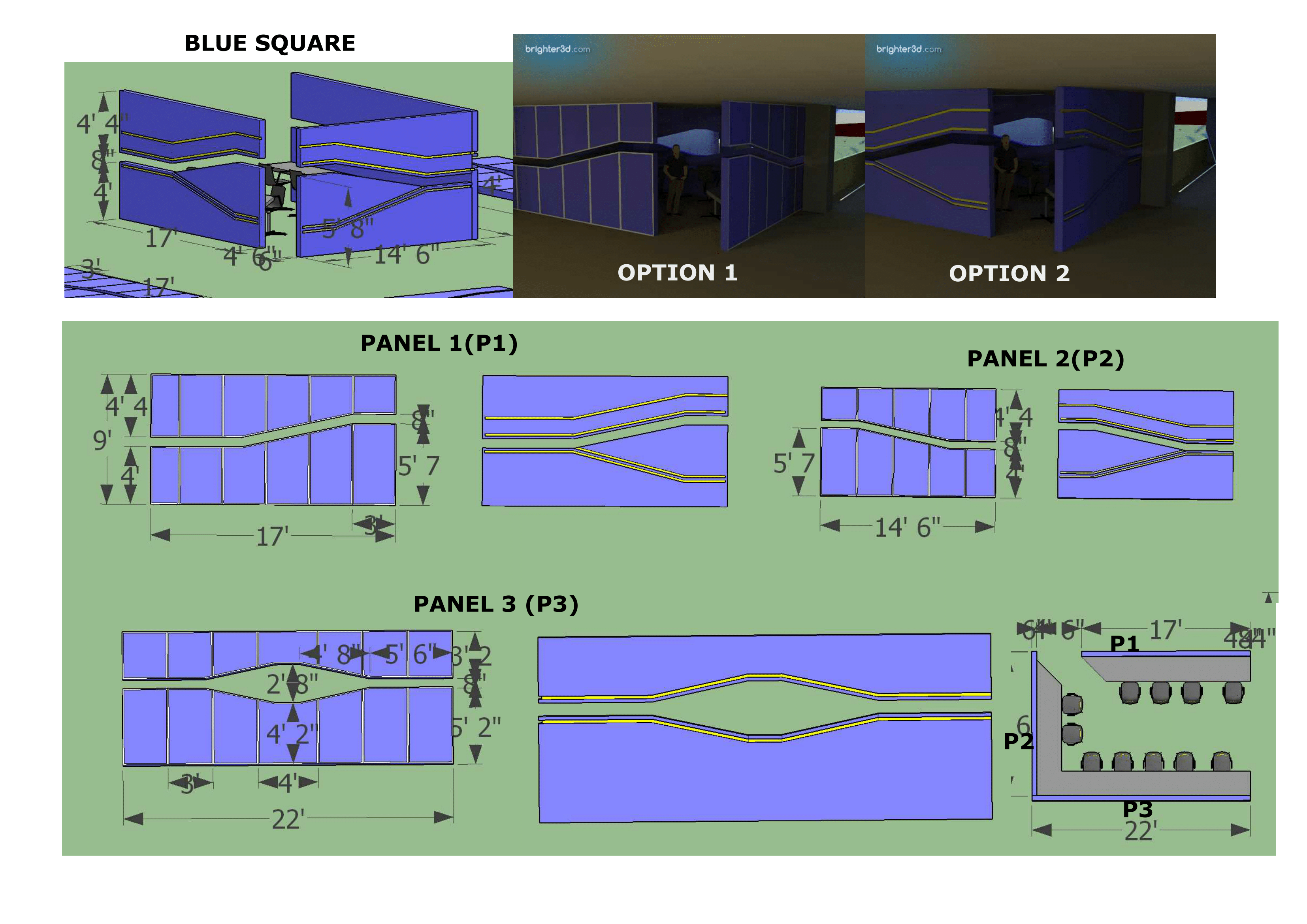 Blue Square Design-1
